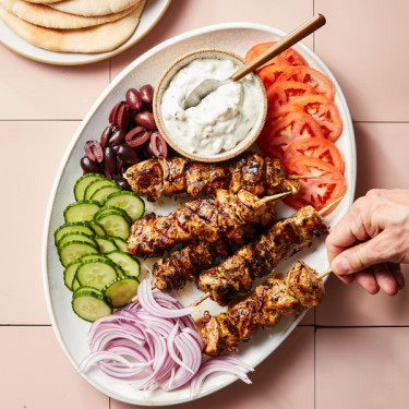 Plato De Souvlaki De Pui