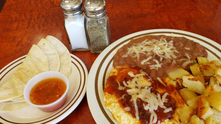 3 Huevos Rancheros Beans Cheese