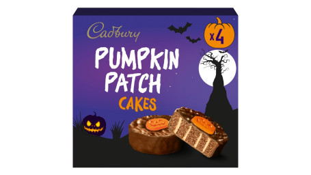 Cadbury Pumpkin Patch Halloween Milk Chocolate Cakes 4 Pack