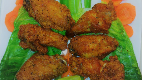 Lemon-Pepper Wings Mid-Joint And Drumette) 8 Pcs