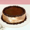 (6-8 Servings) Round All Ice Cream Cake Topped With Fudge.