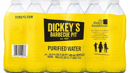 Cutie Dickey's Bottled Water 24 Ct