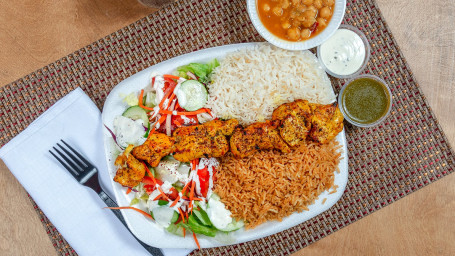 2. Chicken Kabob Platter