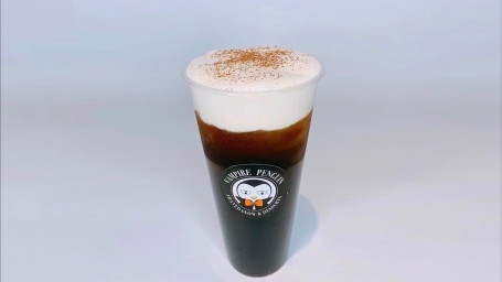 Black Coffee With Salted Cheese Foam