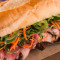 Roast Beef Pastrami Banh Mi Sandwich