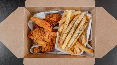 Jr Chicken Tender Basket With Fries